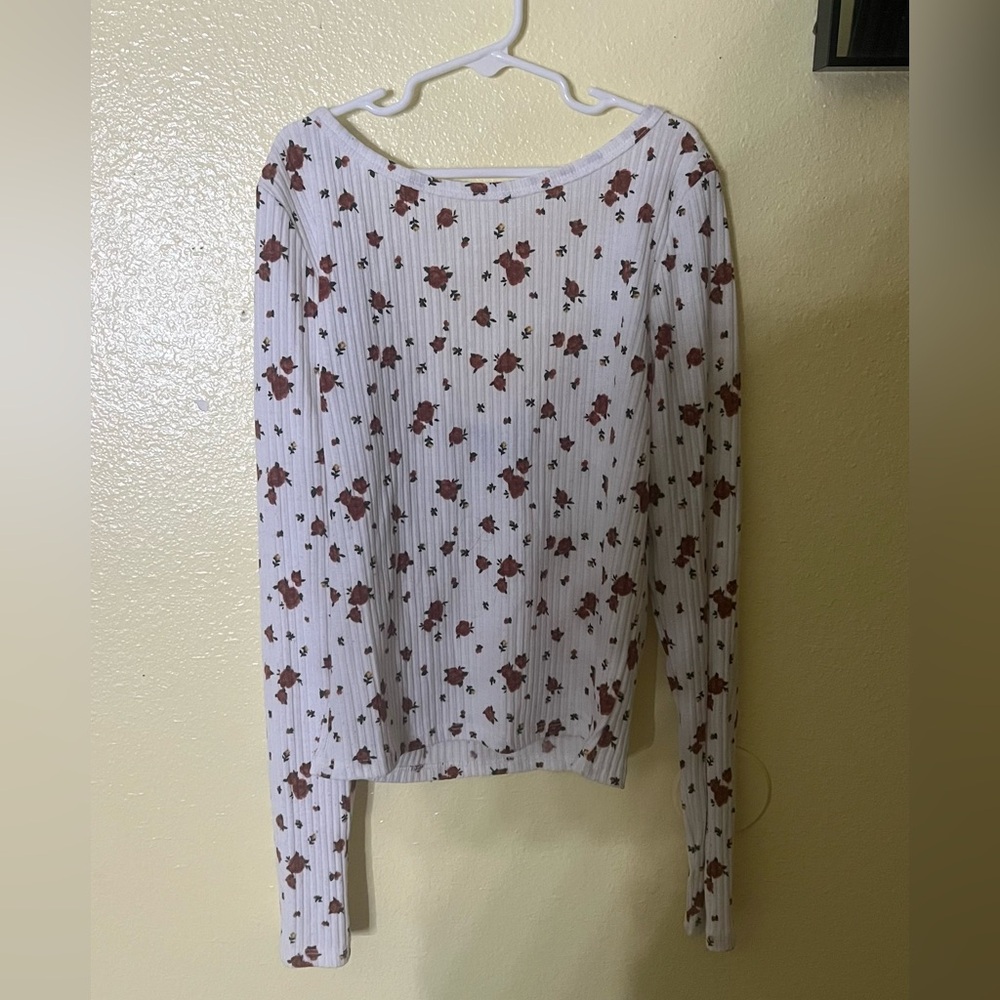 Floral Low Back Top